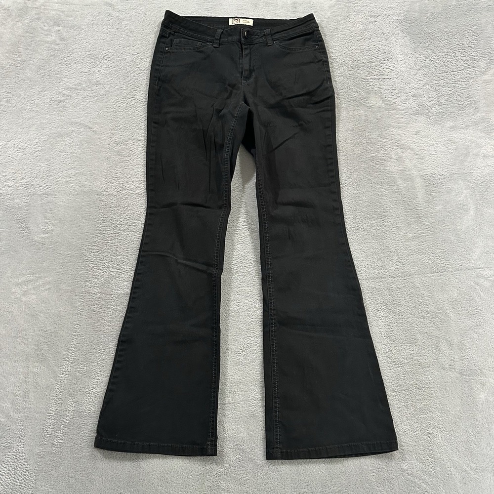 Lei Jeans Juniors 7 Sophia Hipster Flare Black Western Bootcut Y2K Baddie